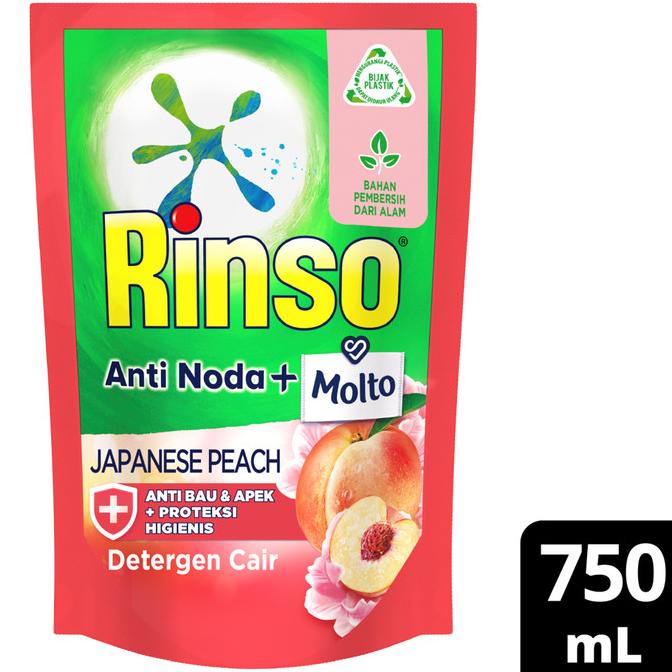 Rinso Molto Detergen Cair Japanese Peach 750Ml
