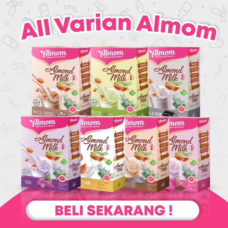 ALMOM ALMOND MILK PELANCAR ASI PROMO BUY 3 ALMOM GET 1 TUMBLER FREE