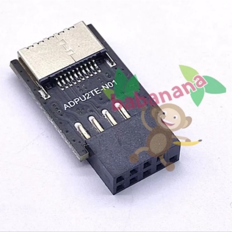 Usb 9 pin 2.0 to type C front panel adapter motherboard mobo converter