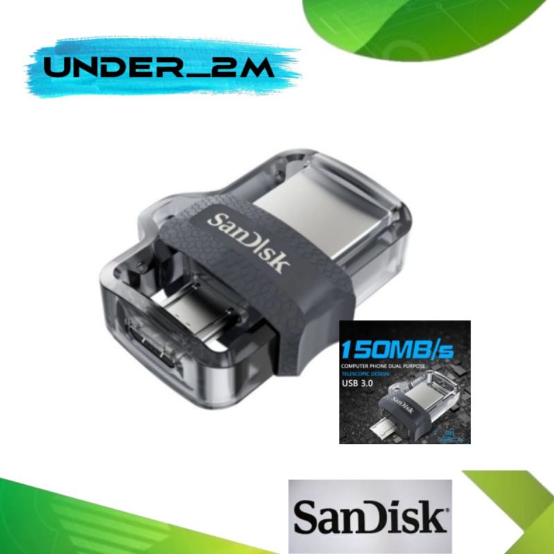 Sandisk dual otg 32-64 gb usb flasdisk