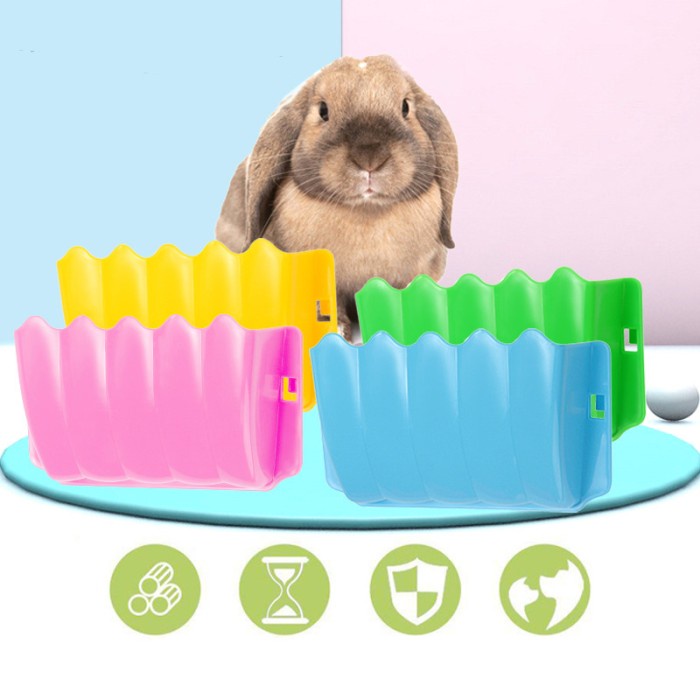 Tempat makan kelinci gantung hay rak rumput grass rabbit feeder marmut gerbil hewan pet