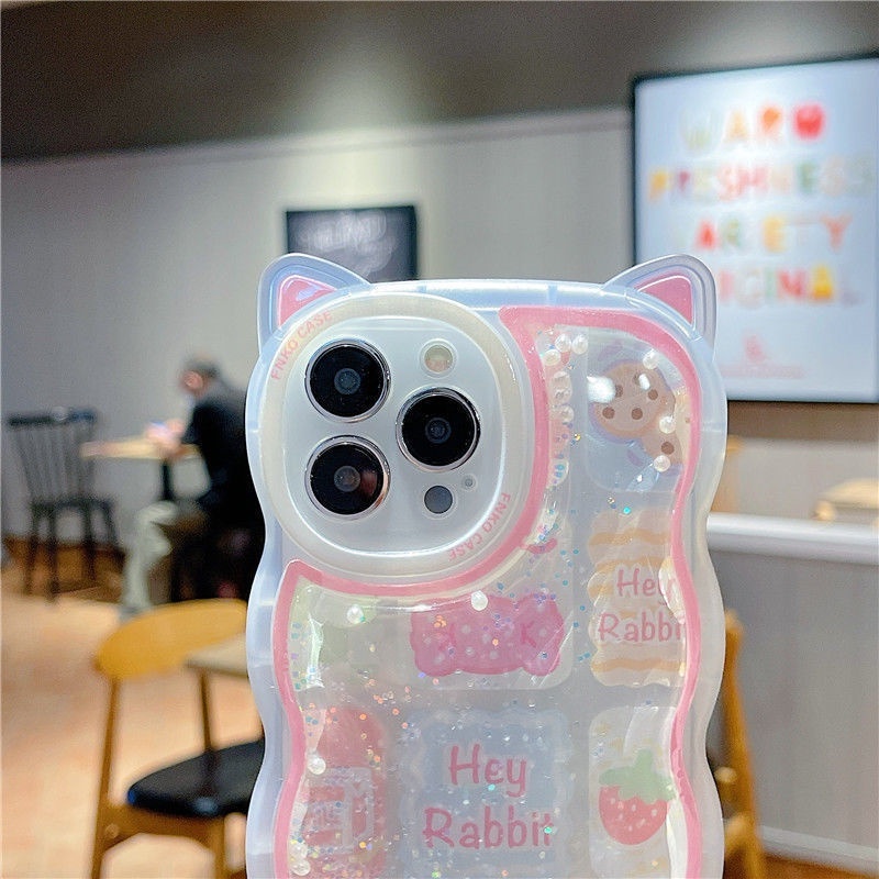 Case Desain Telinga Kucing Untuk iPhone 12 13 11 Pro Max X Xs Max Xr poje