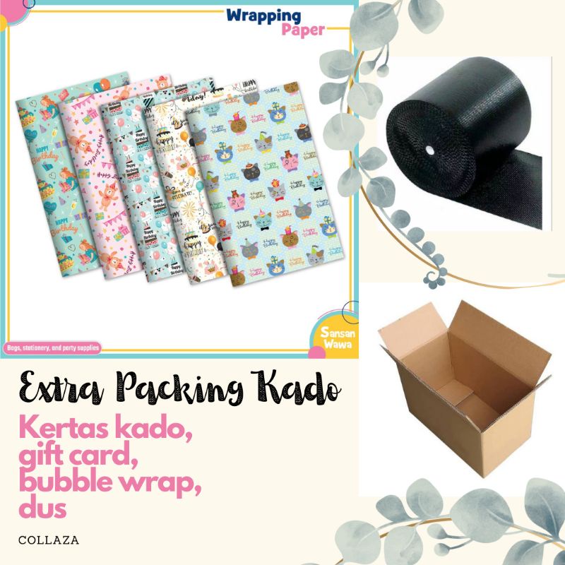Extra Packing Kado / packing Hadiah ulang Tahun / Tambahan kemas kadi anak
