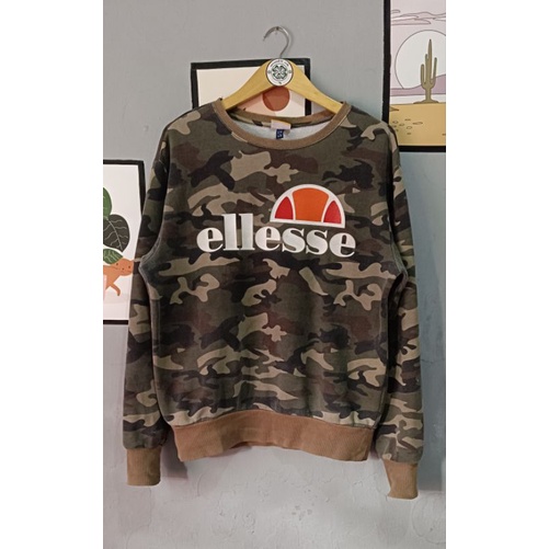 crewneck ellesse camo