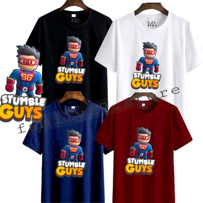 BAJU KAOS ANAK VIRAL COWOK CEWEK1-12 TAHUN /REMAJA DAN DEWASA STUMBLE GUYS KARAKTER SUPER GUY