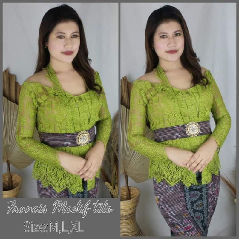 Kebaya brokat modif tile