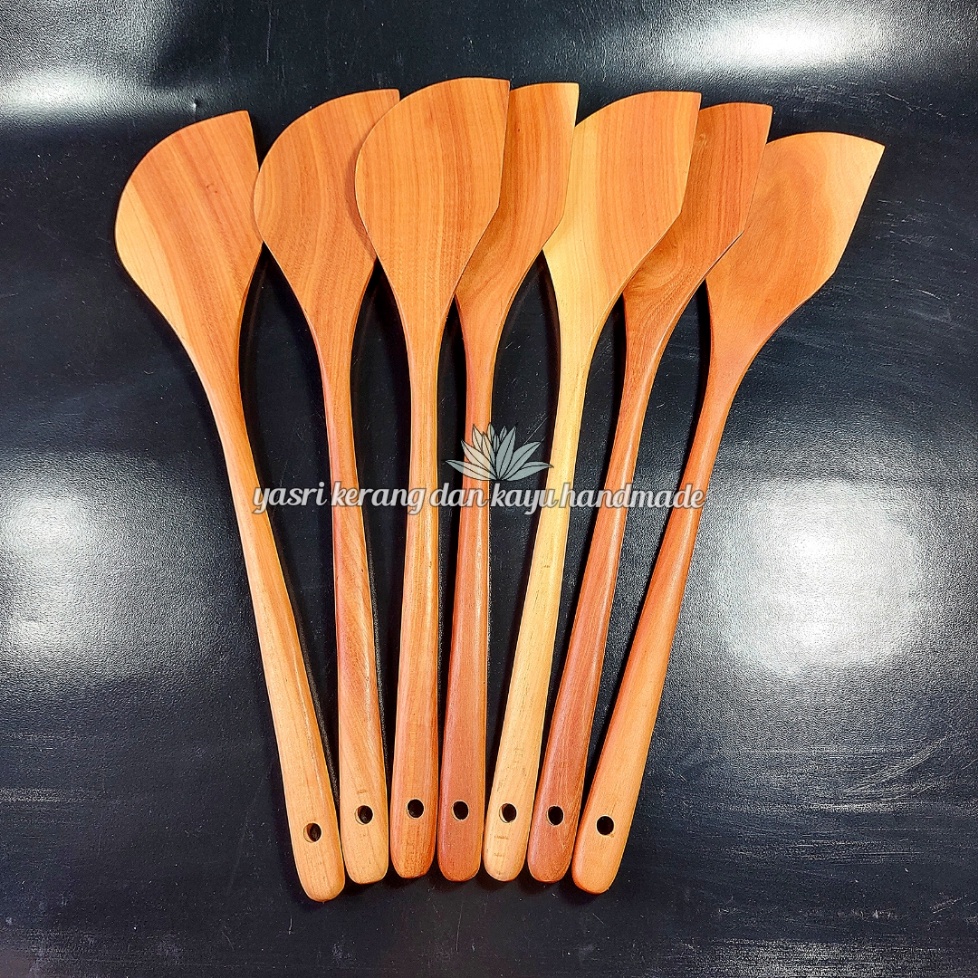Jual Spatula kayu sawo panjang 35 cm Sutil kayu pisau Shopee Indonesia