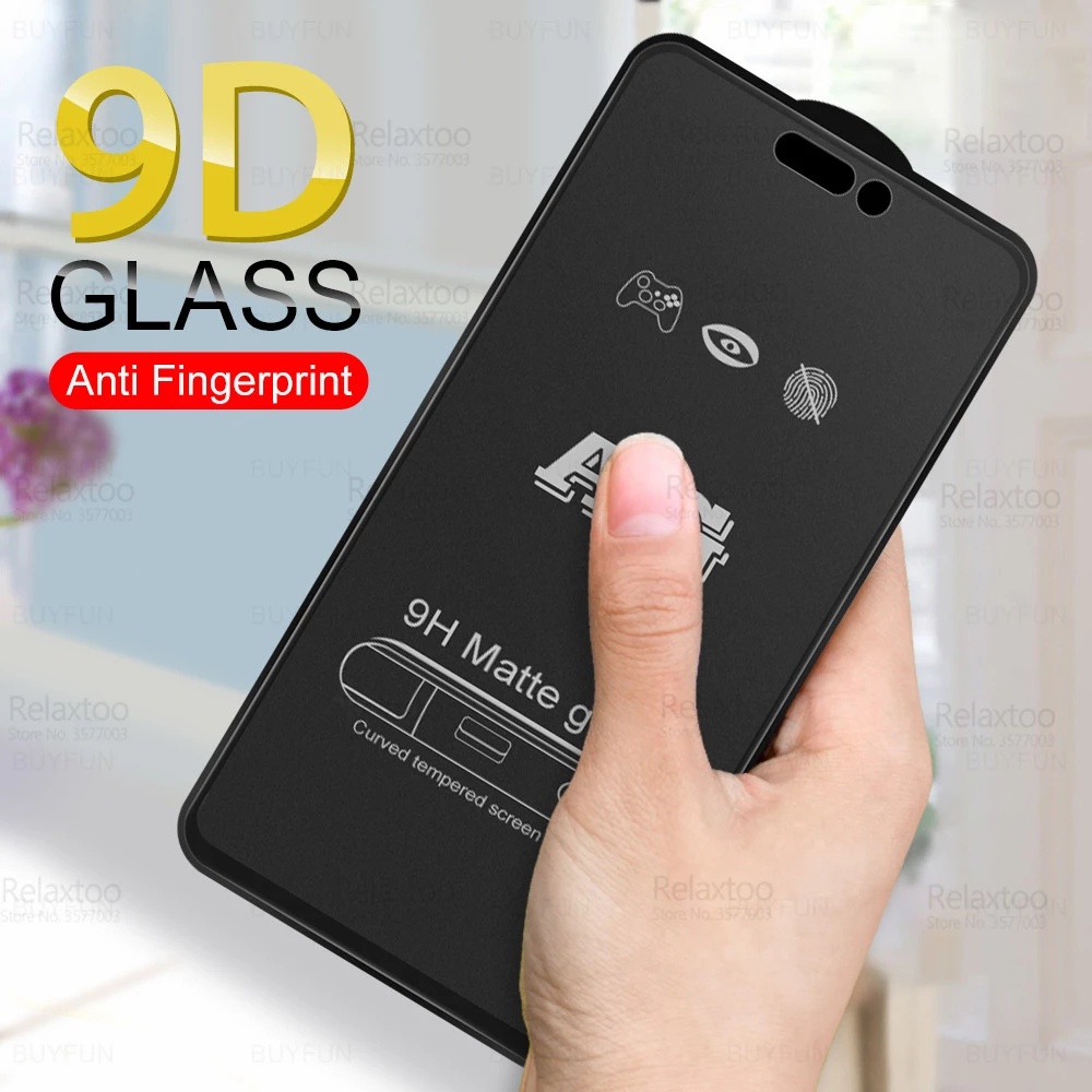 Ag Pelindung Layar Tempered Glass Matte anti Gores / Jatuh Untuk iPhone 14 Pro Max 14 Plus 11 13 Pro Max 12 Pro Max XR XS X 6 7 8 Plus