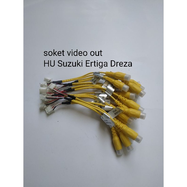 soket video out head unit Suzuki Ertiga Dreza