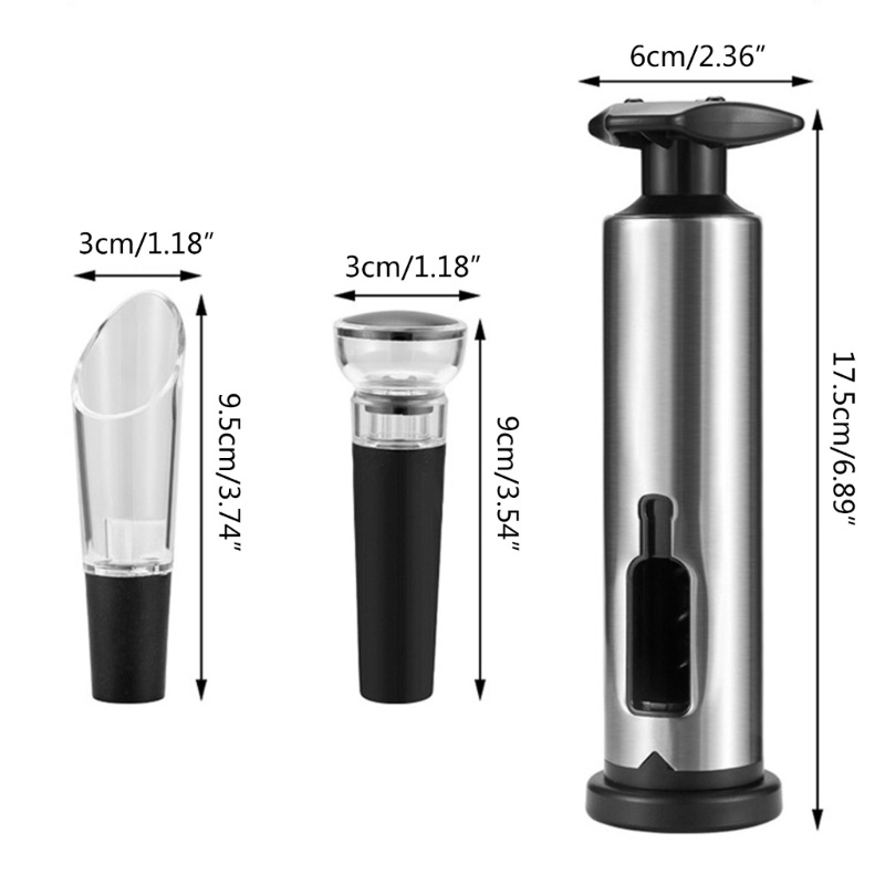 Pembuka Botol Wine Bahan Stainless Steel