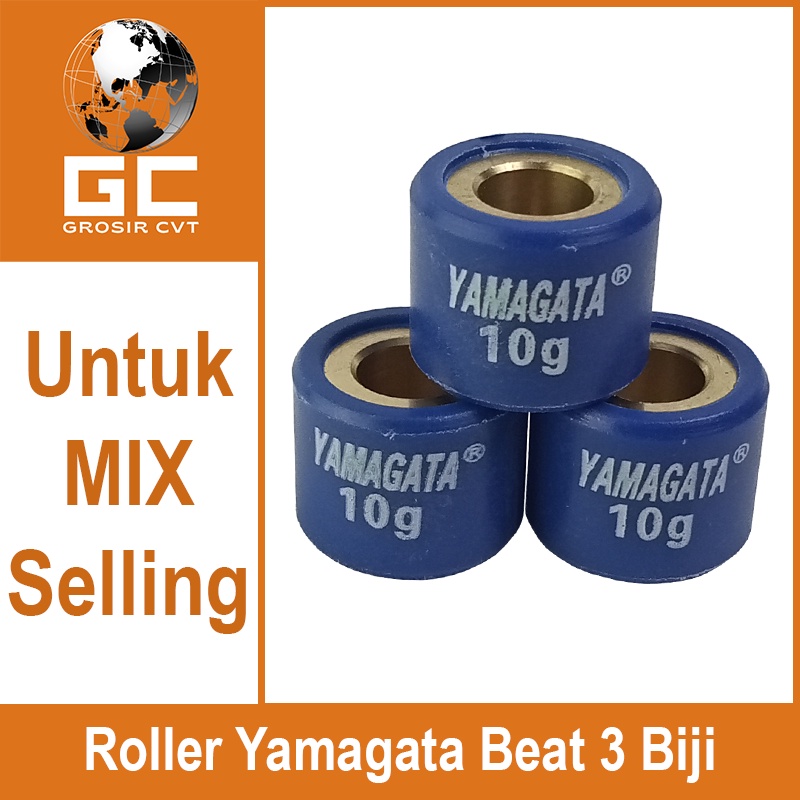 Roller Beat Scoopy Spacy 110 karbu 7 8 9 10 12 Gram Per 3 butir Yamagata