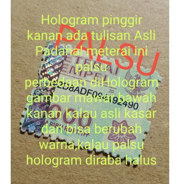 

SIAP KIRIM 7927 Meterai Tempel 6000 Tahun 2015,2016.2017,2018,2019,2020,2021Asli (S13) れ