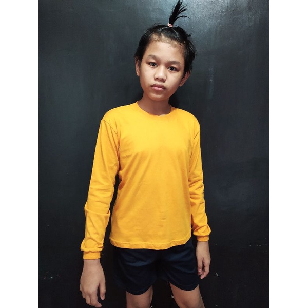 kaos polos anak lengan panjang