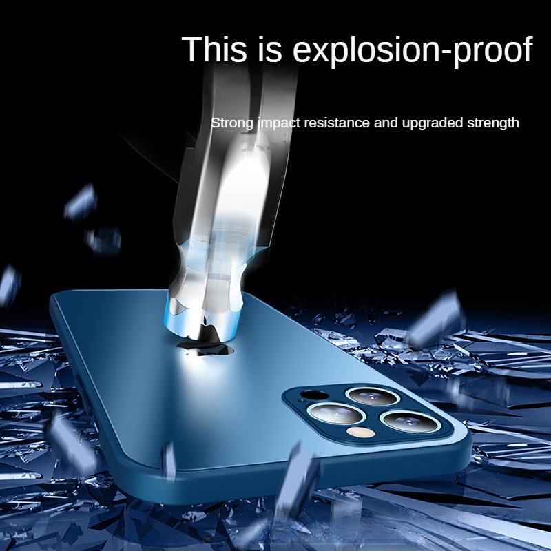 Ag Casing Kaca frosted Anti Sidik Jari / Lengket Untuk iphone 13 12 pro MAX 11 11pro MAX X XS MAX