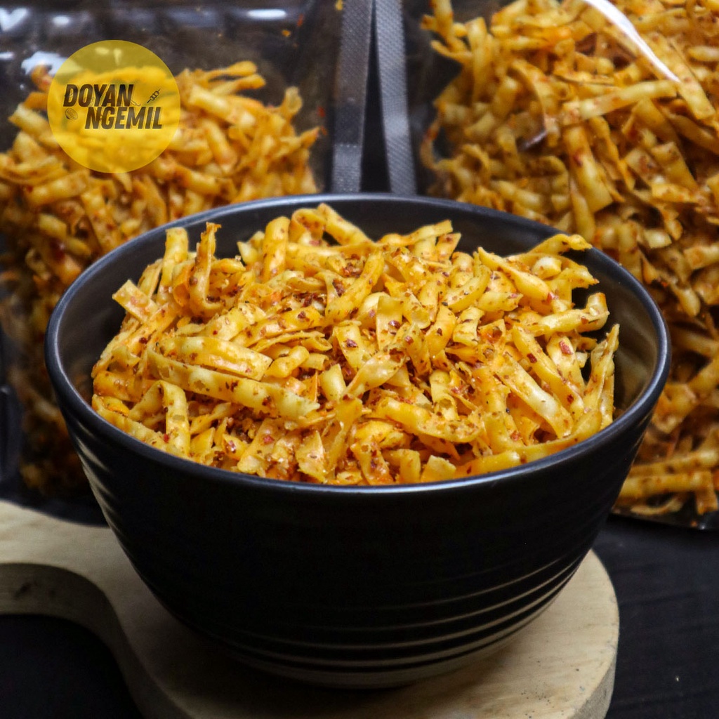 

[250 Gram] Keripik Pangsit Rasa Pedas Asin