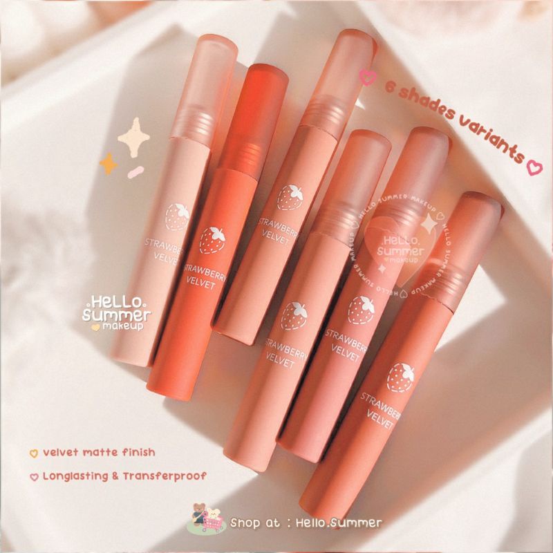 𝐋𝐢𝐩𝐦𝐚𝐭𝐭𝐞 - STRAWBERRY VELVET LIPYOU MATTE