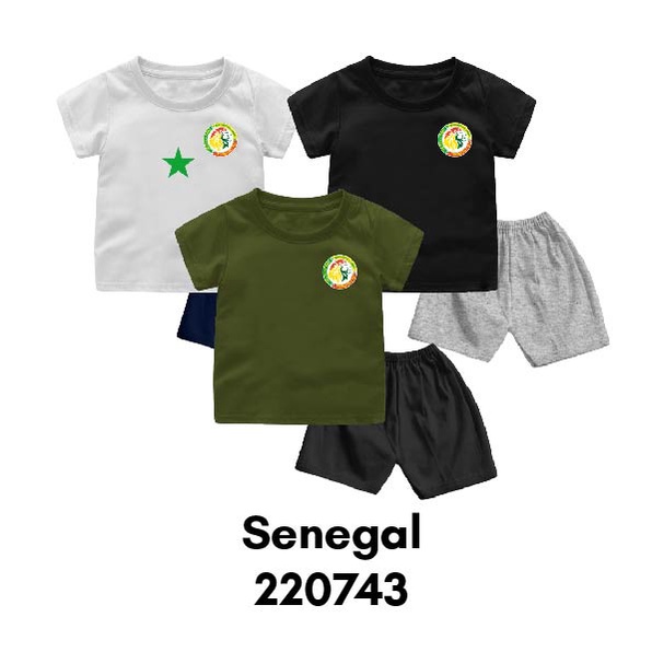 Setelan Bayi &amp; Anak World Cup Special MAROCCO SENEGAL URUGUAY Usia 6 Bulan-8 Tahun Bahan Katun Premium