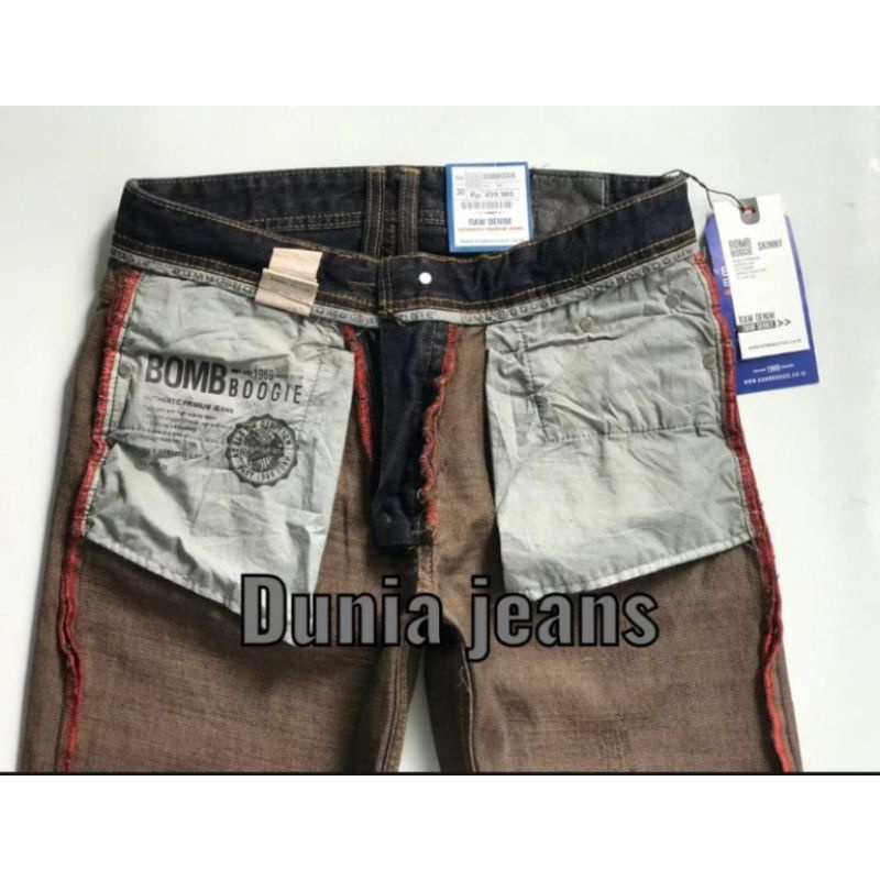 DJ // CELANA BOMBOGIE WISCHER BAHAN ORIGINAL JEANS