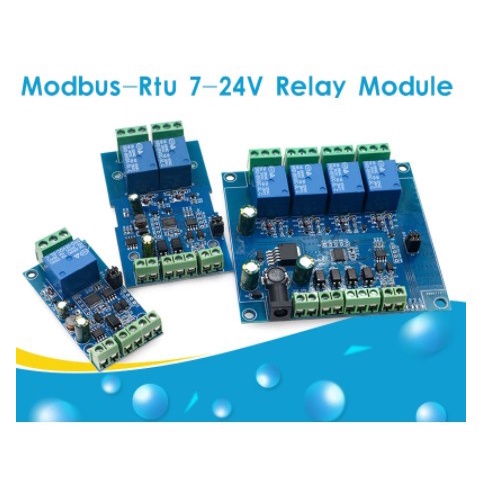 Modbus RTU 1/2/4 Channel 7-24V Relay Module Switch Modbus RTU