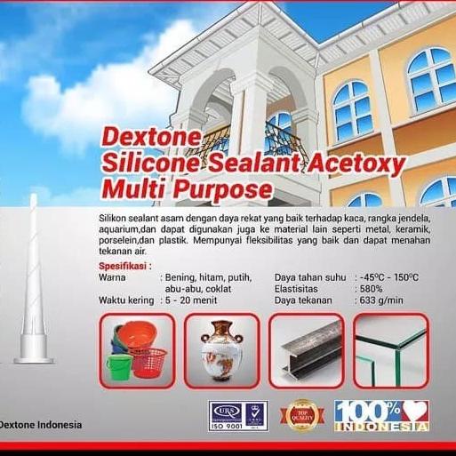 

sealent dextone acid ada bau asam lebih cepat kering - Clear