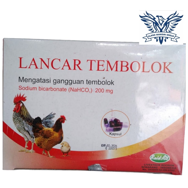 LANCAR TEMBOLOK isi 10 Kapsul Raid All Mengatasi Gangguan Tembolok Ayam