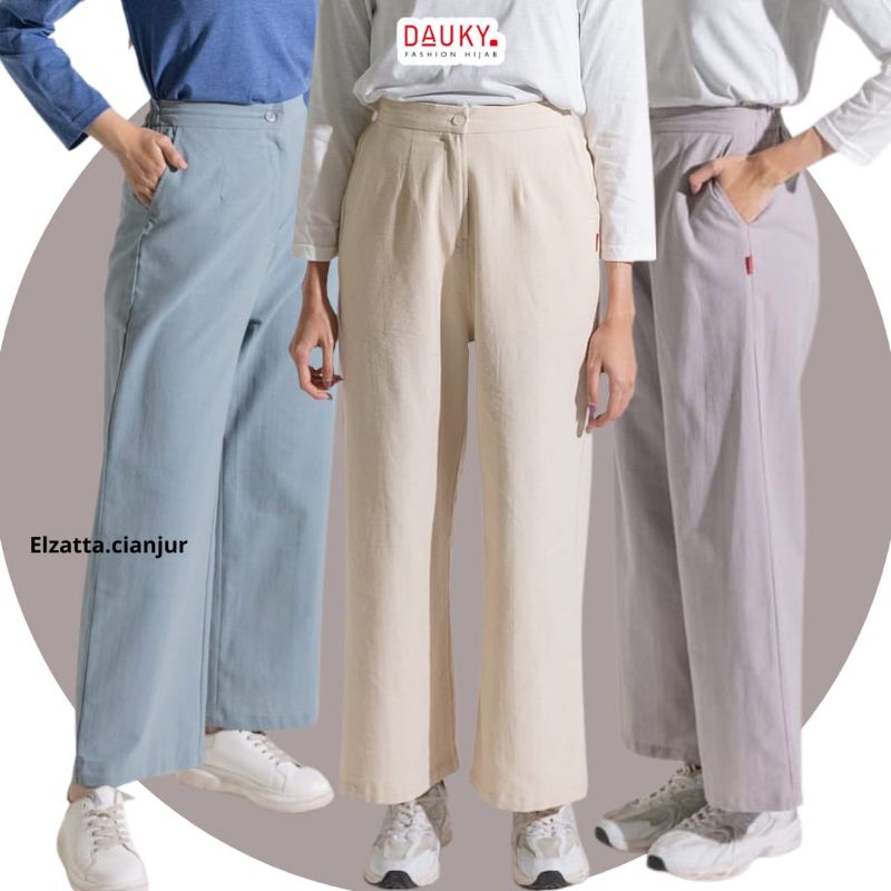 Jual DAUKY CELANA KULOT PALAZZO DAUKY PALAZZO LINEN CELANA TERBARU ...