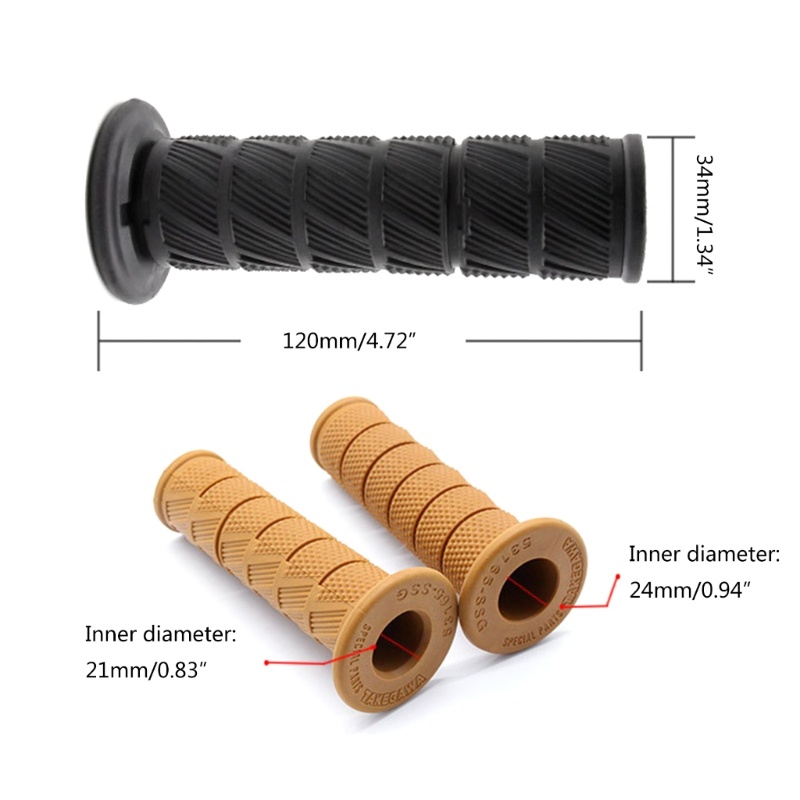 Zzz 1 Pasang Grip Stang Sepeda Universal Bahan Karet Anti Slip