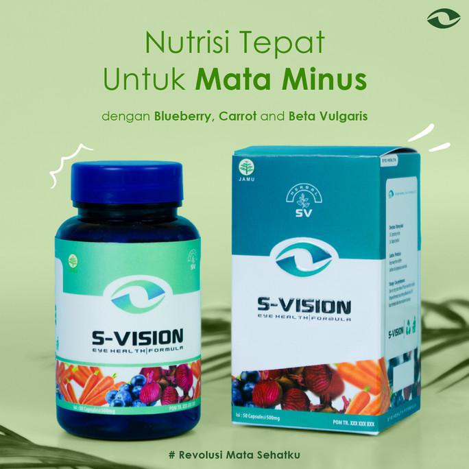 S-VISION ( Suplemen Kesehatan Mata Terbaik ) Herbal & BPOM