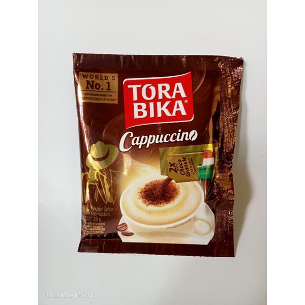 

Torabika Cappuccino kopi instan plus choco granula