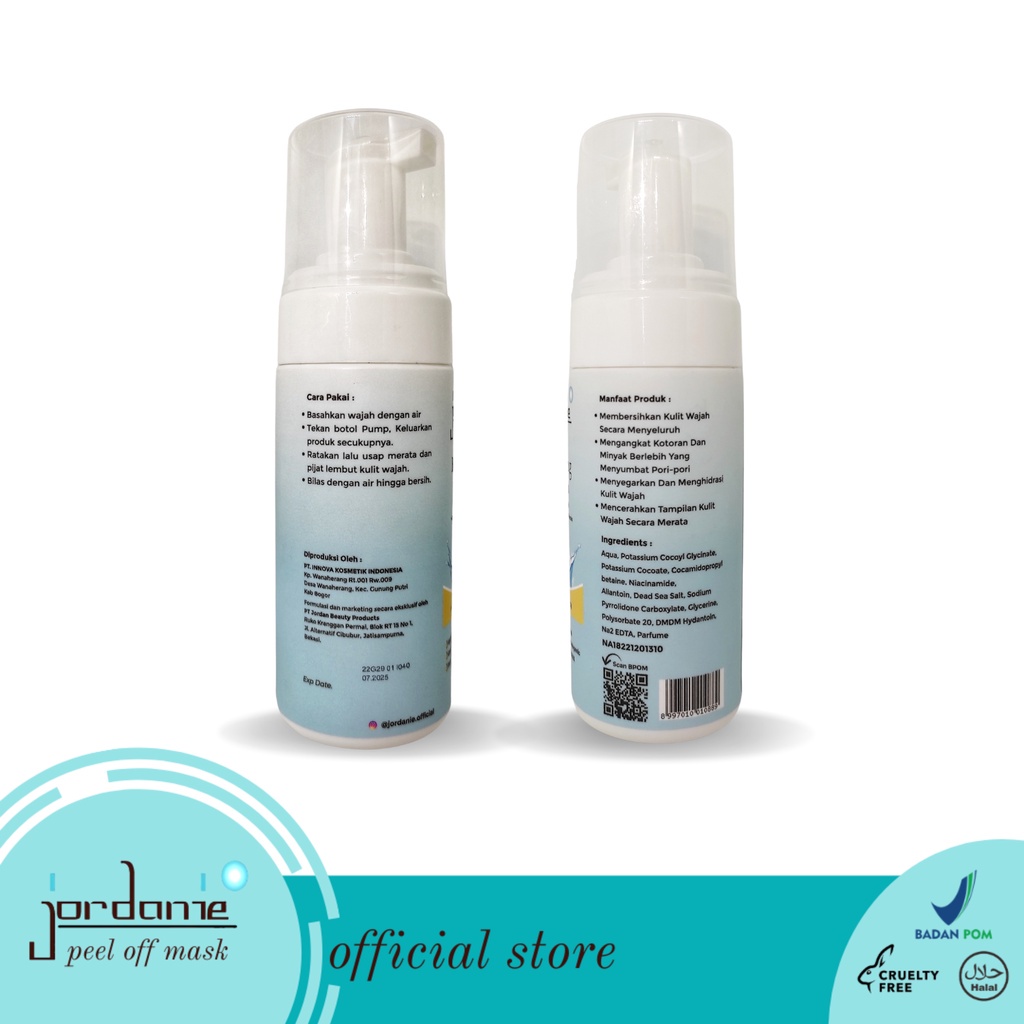 JORDANIE BRIGHTENING FACIAL FOAM WITH NIACIAMIDE 100 ML