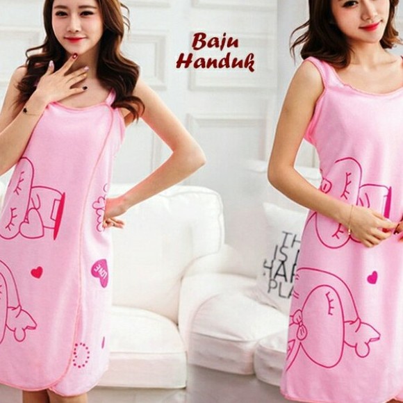 Handuk Mandi - Handuk Mandi Baju Tidur - Baju Handuk Kimono Mandi