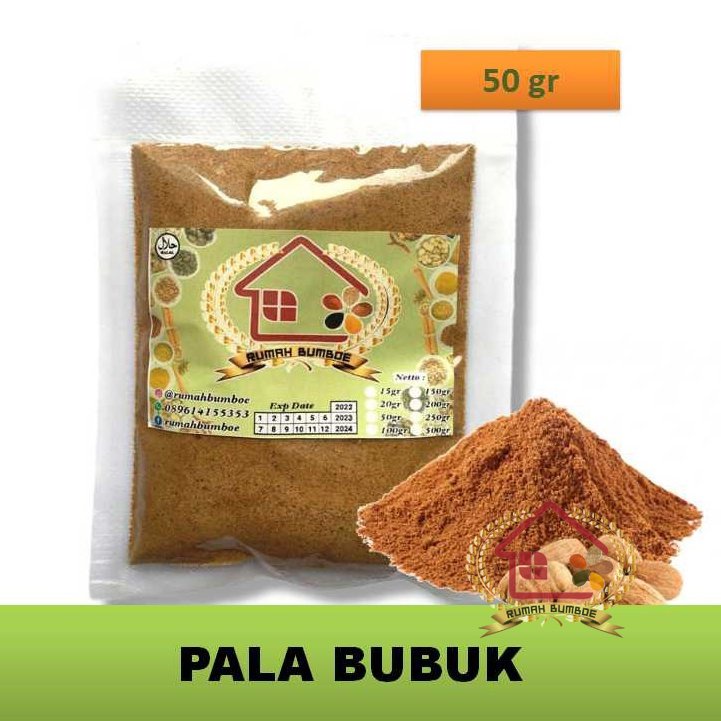 

(50 gr) PALA BUBUK Rempah Tradisional Biji Pala Bubuk