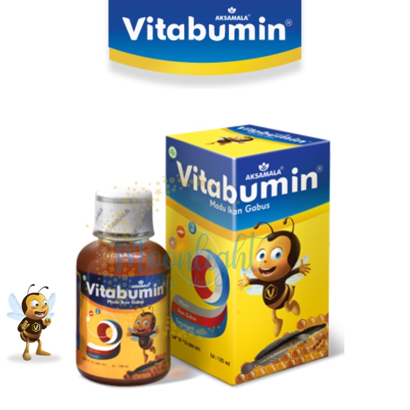 Vitabumin Madu Ikan Gabus130ml Multi Vitamin Penambah Nafsu Makan Anak