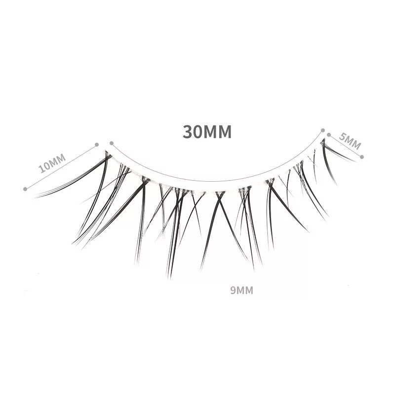 F61 - 3 Pairs 3D Makeup Cross Strip False Eyelashes Natural Long Full Volume Fluffy Wispies Lashes Handmade Eyelashes Extension Tools