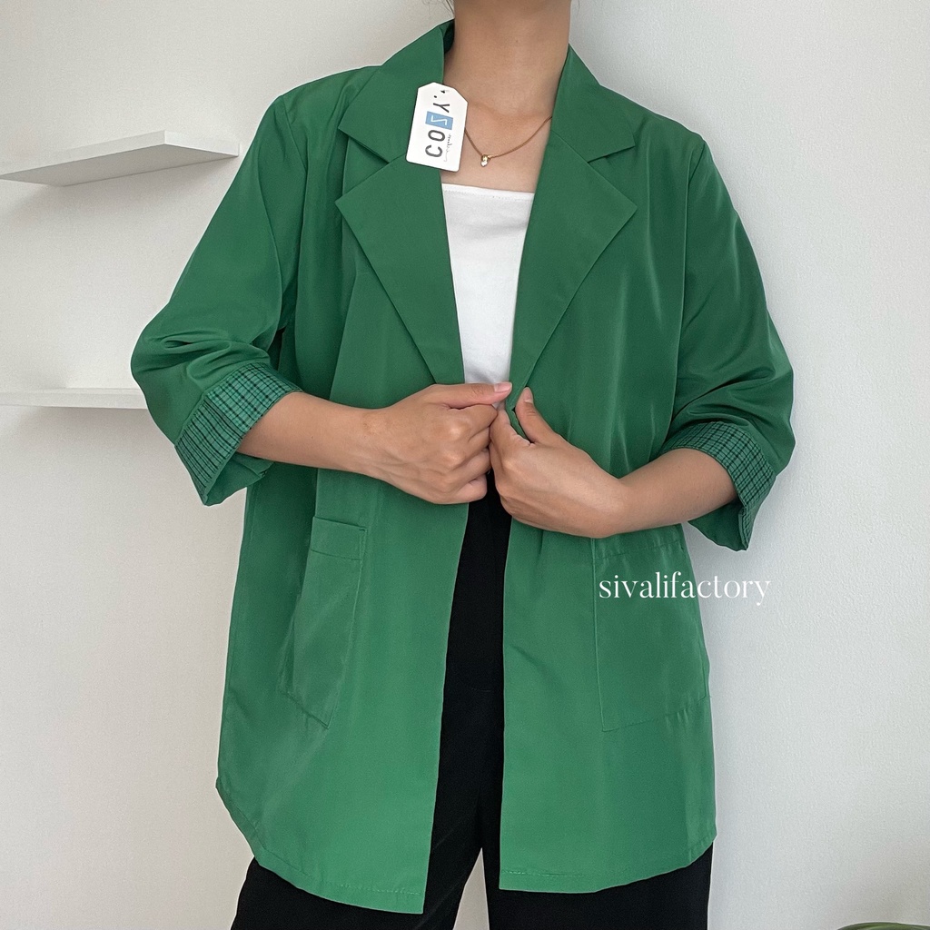 SIVALI Fergie Blazer 2147 - Korean Blazer Wanita - Outer Blazer - Blazer Kerja