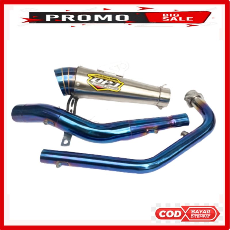 Knalpot racing dpj original cb150 vixson mx135 mxking sonic satria supra byson jupiter revo dll