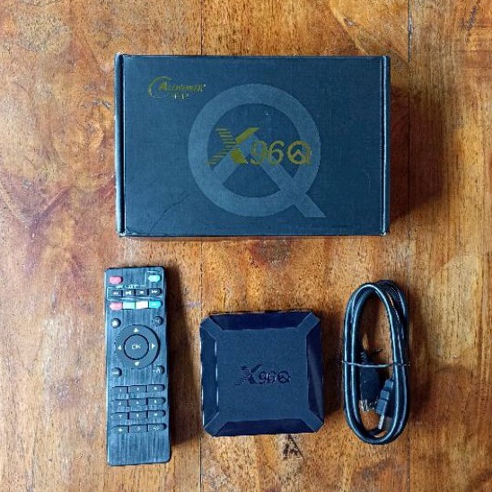 tv box stb andorid 10 2/16gb x96q pro x96 mini allwinner bekas like new