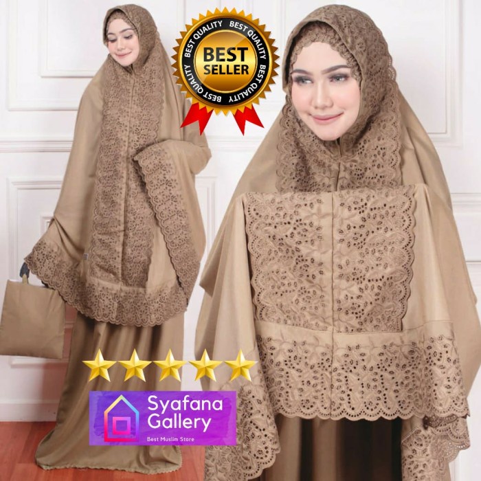 PROMO BISA COD MUKENA DEWASA Mukena Bordir Fatimah Dewasa Siti Khadijah Pasteleena Syahrini Katun - 