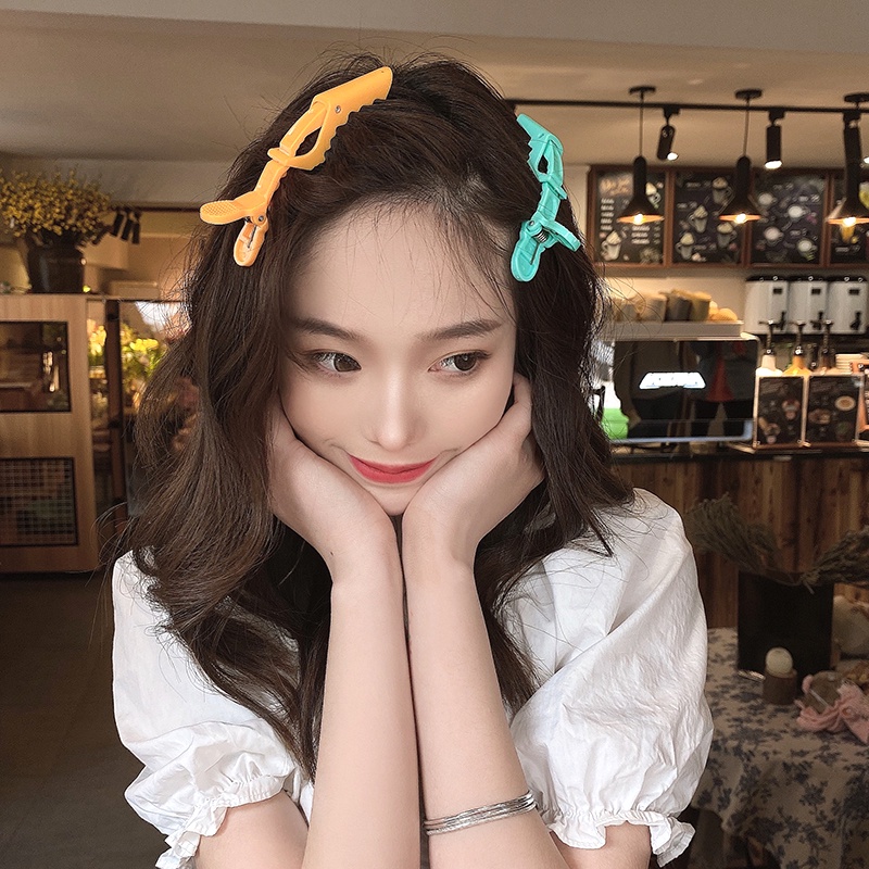 Jepit Rambut Model Duckbill Mulut Panjang Mulus Gaya Korea Untuk Wanita