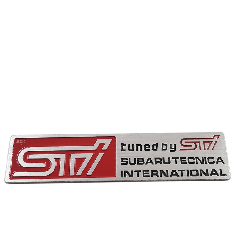 1pc Stiker Emblem Logo SUBARU TECNICA INTERNATIONAL Bahan Metal Untuk Mobil SUBARU STI