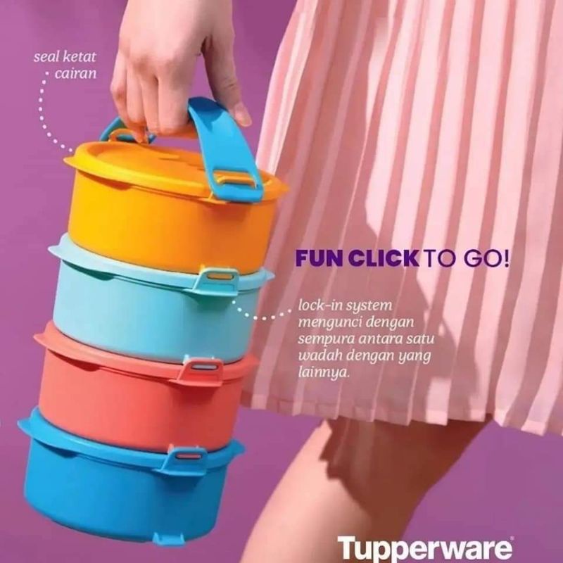 Fun/small click to go, rantang Tupperware