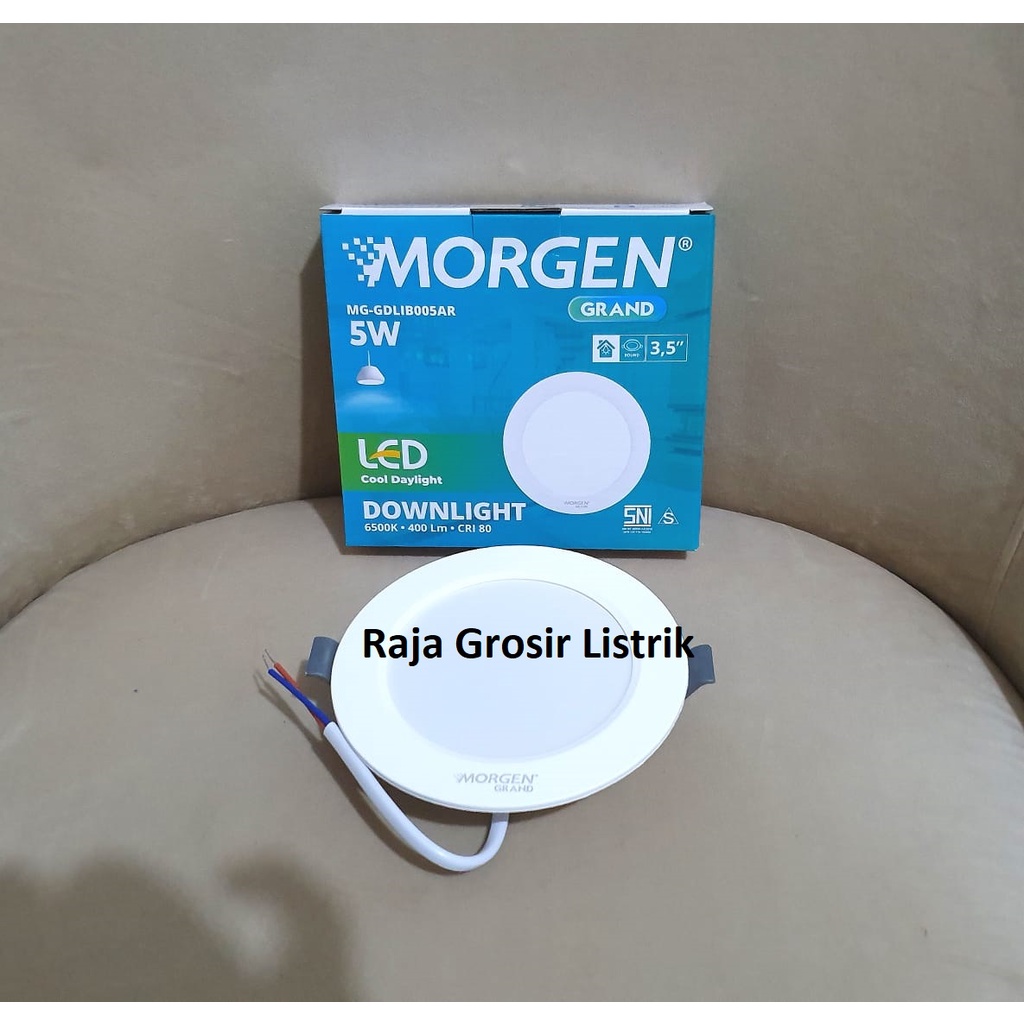 Morgen Downlight LED Model Bulat Grand Series IB Tanam 5 Watt White