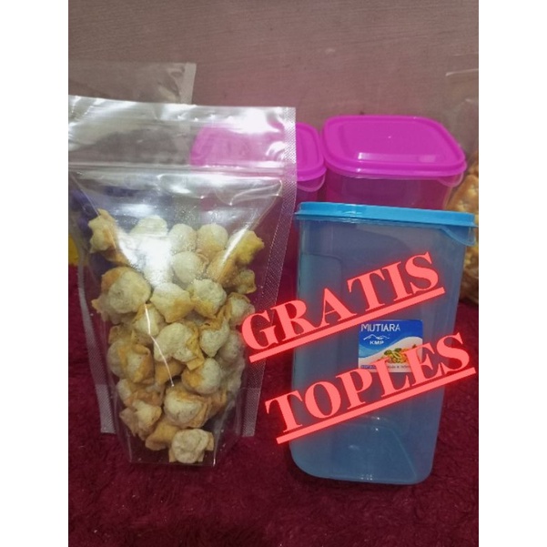 

Siomay kering Gurih & Pedas 100gr Gratis Toples / Kue Kiloan