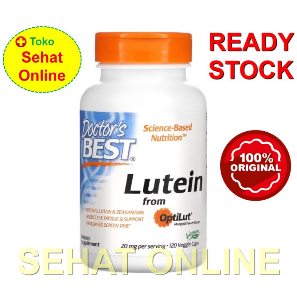 Doctor's Best Lutein from OptiLut 10 mg 120 Vcaps