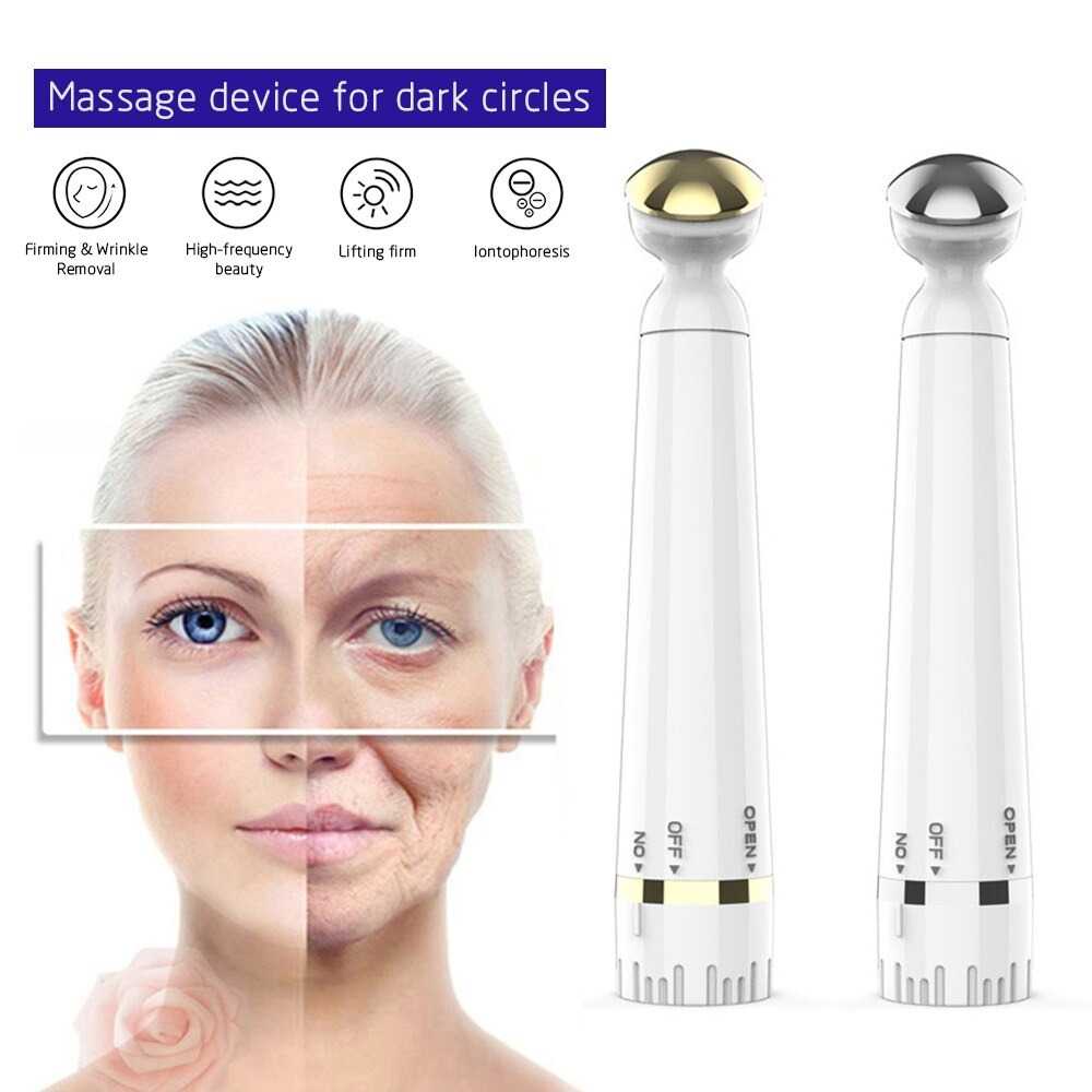 Alat Pijat Mata Elektrik Anti Aging untuk Kerutan Mata dan Wajah Penuaan Dini Pen Eye Massager