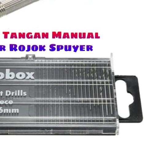 Bor Tangan Manual + 20pcs Mata Bor Microbox Mini Pen Hand Drill