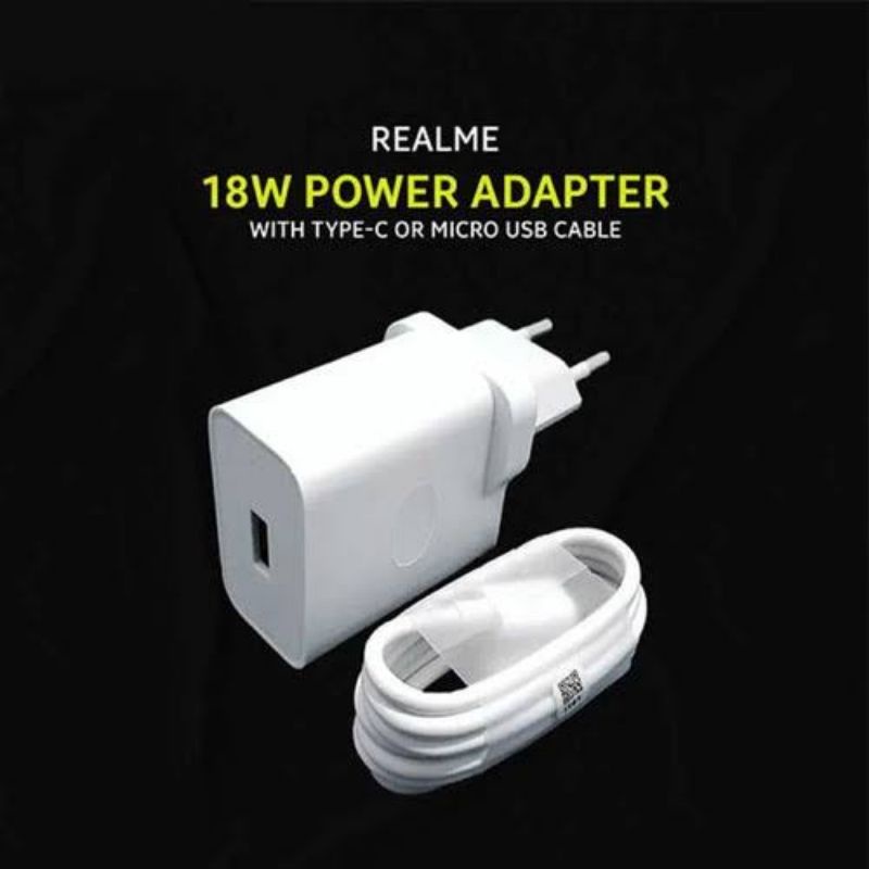 TRAVEL CHARGER REALME 18W TYPE-C ORIGINAL 100%