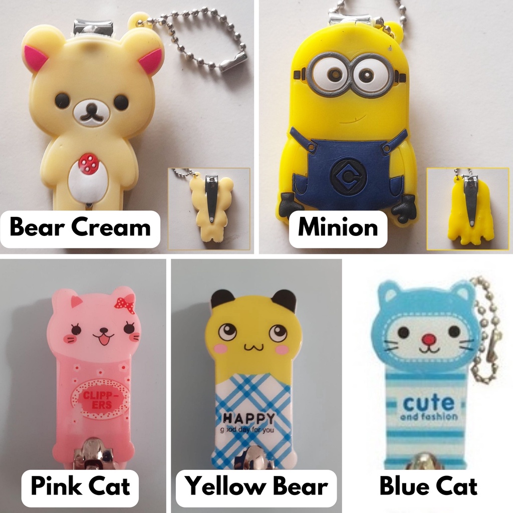 Gunting Kuku Bayi KARAKTER Lucu - Gunting Kuku Motif Menarik Untuk Bayi &amp; Anak chn minion kitty