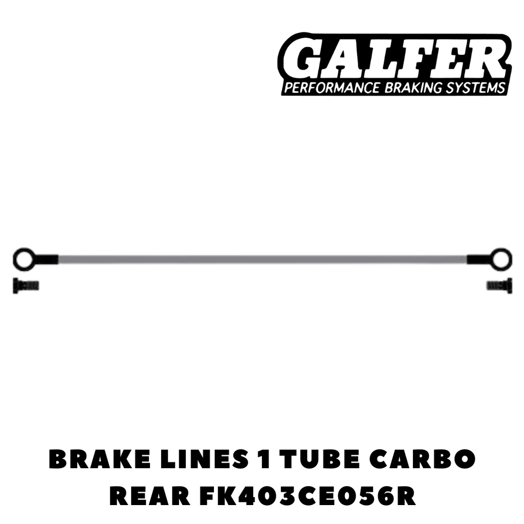 Selang Rem Motor GALFER 1 Tube Carbo Rear FK403CE056R / GALFER Brake Metallic Brake Lines 1 Tube / S
