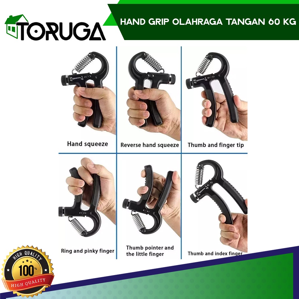 Alat Olahraga Otot Tangan Fitness Taffsport Adjustable Hand Grip Portable